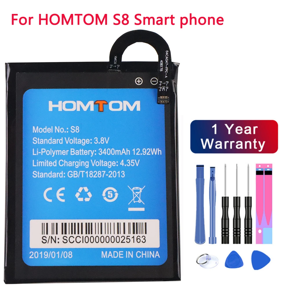 New Original HOMTOM S8 Battery Replacement 5.7inch 3400mAh Backup Batteries Replacement For HOMTOM S8 Smart Phone 
New Original HOMTOM S8 Battery Replacement 5.7inch 3400mAh Backup Batteries Replacement For HOMTOM S8 Smart Phone