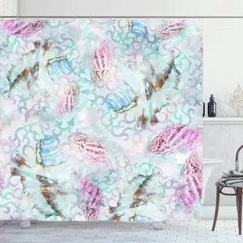 Shower Curtain Set with Hooks 72x78 Inches Sail Endless Abstract Seashell Retro Texture Shore Design Summer Seashells Lacy
Shower Curtain Set with Hooks 72x78 Inches Sail Endless Abstract Seashell Retro Texture Shore Design Summer Seashells Lacy