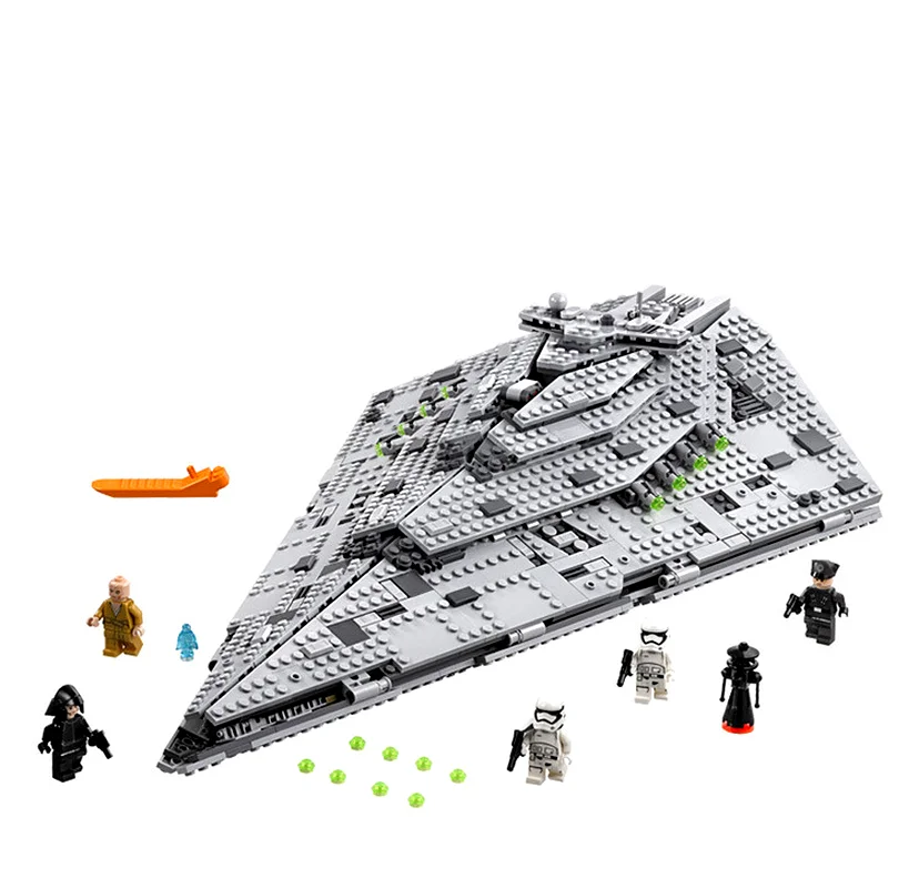 10901 First Order Star Destroyer Costruzion Model Building Blocks with Figures Compatible with 75190 Star Wars DIY Bricks Toys
10901 First Order Star Destroyer Costruzion Model Building Blocks with Figures Compatible with 75190 Star Wars DIY Bricks Toys
