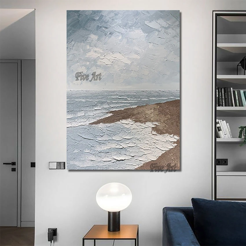 New Style Palette Knife Hand Painted Abstract Textured Painting Natural Scenery Wall Picture Home Decor Art Piece No Framed
New Style Palette Knife Hand Painted Abstract Textured Painting Natural Scenery Wall Picture Home Decor Art Piece No Framed