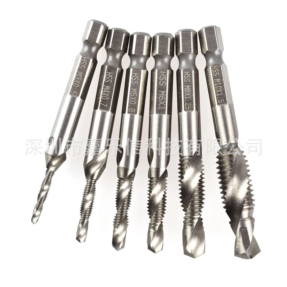Electric Drill High Speed Steel Multi-functional One-piece Tap Titanium Screw Machine Hole Tapping Chamfer One-piece Thread Tap
Electric Drill High Speed Steel Multi-functional One-piece Tap Titanium Screw Machine Hole Tapping Chamfer One-piece Thread Tap