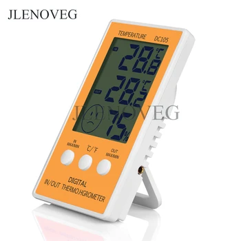 

Digital Thermo-Hygrometer with Max/Min Records Digital Large LCD Indoor Outdoor Weather Humidity Hygrometer Vivarium Thermometer