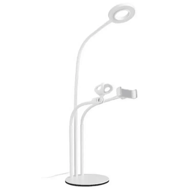 3 In 1 Led Selfie Ring Light Desktop Led Lamp Lazy Mobile Phone Holder With Microphone Holder For Iphone Video Stander White
3 In 1 Led Selfie Ring Light Desktop Led Lamp Lazy Mobile Phone Holder With Microphone Holder For Iphone Video Stander White