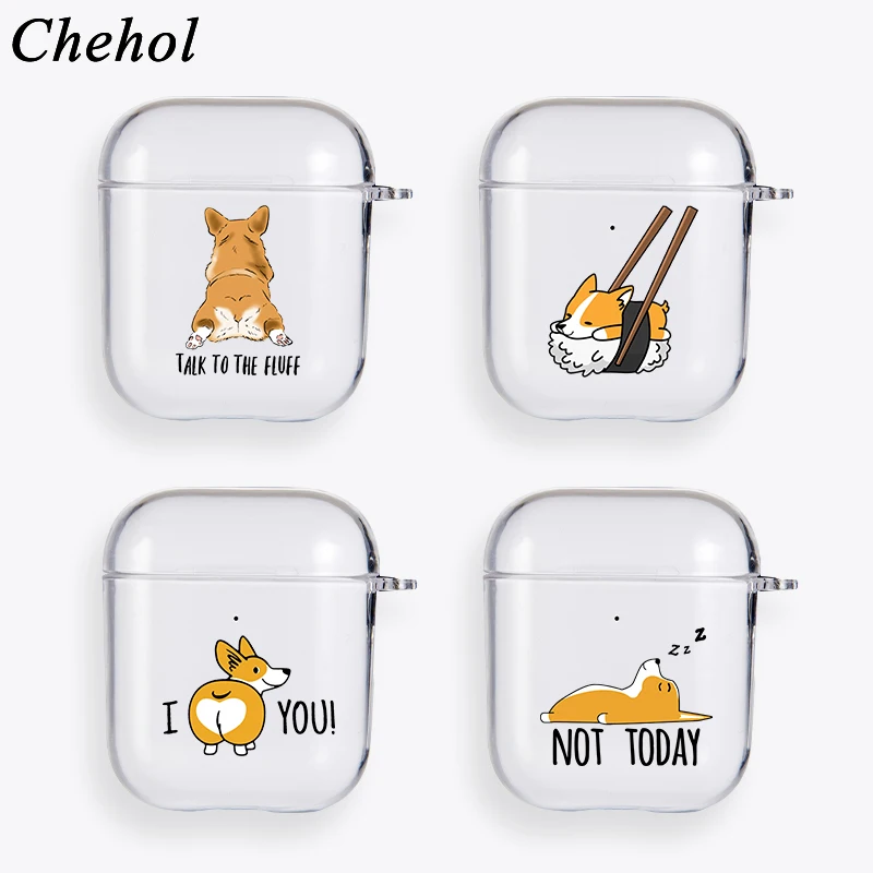 Cute Dog Corgi Earphones Headphone Protected Cases Cover for Apple Airpods Pro 1 2 Soft Silicone Bluetooth Wireless Headset Case
Cute Dog Corgi Earphones Headphone Protected Cases Cover for Apple Airpods Pro 1 2 Soft Silicone Bluetooth Wireless Headset Case