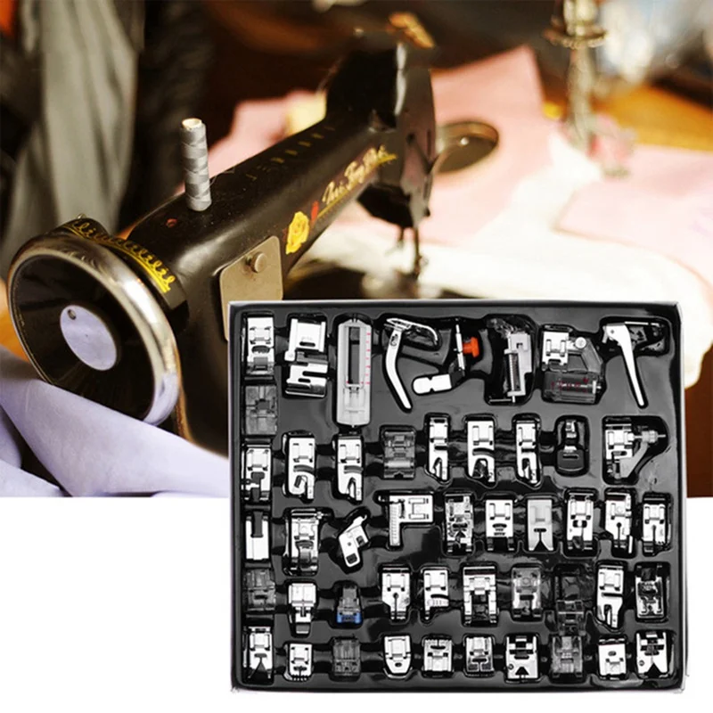 32pcs/set Domestic Sewing Machine Foot Presser Foot Rolled Hem Feet Sewing Accessories S484 G03-1
32pcs/set Domestic Sewing Machine Foot Presser Foot Rolled Hem Feet Sewing Accessories S484 G03-1