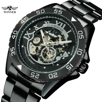 WINNER Official Fashion Classic Men Watch Automatic Mechanical Skeleton Daial Wristwatches Casual Stainless Stell Strap Watches
WINNER Official Fashion Classic Men Watch Automatic Mechanical Skeleton Daial Wristwatches Casual Stainless Stell Strap Watches