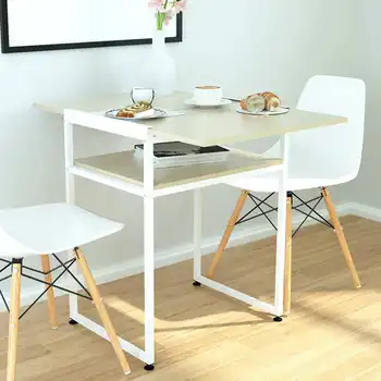 Folding Dining Table Coffee Table Laptop Desk Retractable Folding Desk Wooden Extendable Dining Table Simple Square Table 2Tiers
Folding Dining Table Coffee Table Laptop Desk Retractable Folding Desk Wooden Extendable Dining Table Simple Square Table 2Tiers