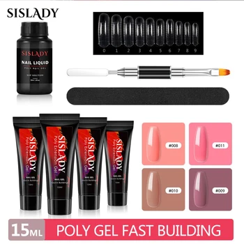 SISLADY Nail Extension Gel Set Gel Polish Lamp Nail Brush Nail Primer Top Coat Base Natural Hard Jelly Acrylic Nail Gel Set
SISLADY Nail Extension Gel Set Gel Polish Lamp Nail Brush Nail Primer Top Coat Base Natural Hard Jelly Acrylic Nail Gel Set