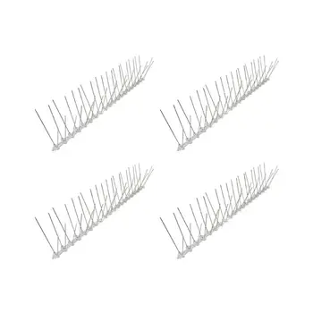 4Pcs Bird and Pigeon Spikes Plastic Anti Bird Anti Pigeon Spike for Get Rid of Pigeons and Scare Birds Pest Control 
4Pcs Bird and Pigeon Spikes Plastic Anti Bird Anti Pigeon Spike for Get Rid of Pigeons and Scare Birds Pest Control