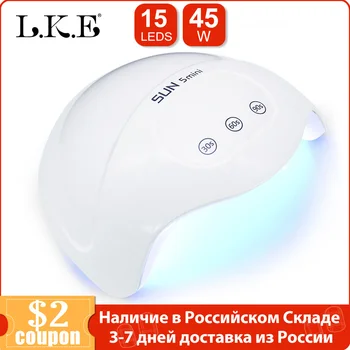 LKE LED UV Nail Lamp UV Lamp for Nails With 15 LED Beads Auto Sensor Timing Manicure Machine UV Lamp for Nails For Nail Salon
LKE LED UV Nail Lamp UV Lamp for Nails With 15 LED Beads Auto Sensor Timing Manicure Machine UV Lamp for Nails For Nail Salon