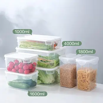1/1.6/1.8/4L Large Clear Food Container Storage Miscellaneous Grains Fruit and Vegetable Crisper Refrigerated Storage Box
1/1.6/1.8/4L Large Clear Food Container Storage Miscellaneous Grains Fruit and Vegetable Crisper Refrigerated Storage Box