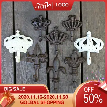 European crown series retro cast iron wrought clothes hook coat decorative wall decoration
European crown series retro cast iron wrought clothes hook coat decorative wall decoration