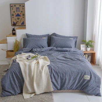 High Quality Solid Color Cotton And Linen Bedding Set 4pcs/set Fashion Simple Nordic Style Duvet Cover Set 200x230cm/220x240cm
High Quality Solid Color Cotton And Linen Bedding Set 4pcs/set Fashion Simple Nordic Style Duvet Cover Set 200x230cm/220x240cm