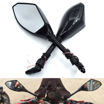 With LED Turn Signal Integrated Mirrors Motorcycle Rearview Mirrors For Kawasaki Ninja 500R EX500 650R EX650 ER-6F ER-6N ZX9R
With LED Turn Signal Integrated Mirrors Motorcycle Rearview Mirrors For Kawasaki Ninja 500R EX500 650R EX650 ER-6F ER-6N ZX9R