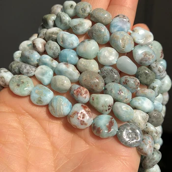 A+ 8-10mm Natural Irregular larimar Stone Beads Loose Spacer Beads For Jewelry Making DIY Bracelet Earring Accessories 15"Inches
A+ 8-10mm Natural Irregular larimar Stone Beads Loose Spacer Beads For Jewelry Making DIY Bracelet Earring Accessories 15"Inches