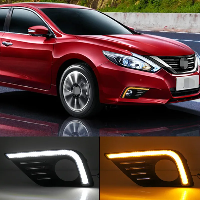 Дневсветильник ходовые огни для Nissan Altima Teana 2017, 2018, водонепроницаемые, 12 В, светодиодсветодиодный ДХО, противотуманные фары с реле указателя поворота
Дневсветильник ходовые огни для Nissan Altima Teana 2017, 2018, водонепроницаемые, 12 В, светодиодсветодиодный ДХО, противотуманные фары с реле указателя поворота