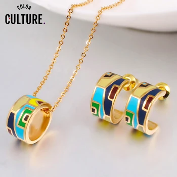 TOP Quality Small Enamel Jewelry Sets Women Elegant Color Design Jewelry Saudi gold Necklac Wedding jewelry
TOP Quality Small Enamel Jewelry Sets Women Elegant Color Design Jewelry Saudi gold Necklac Wedding jewelry