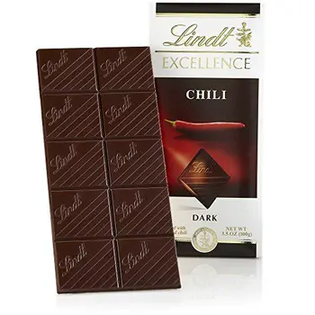 Lindt Excellence Chili Dark Chocolate Bar, 3.5-Ounce Packages (Pack of 12) by Lindt
Lindt Excellence Chili Dark Chocolate Bar, 3.5-Ounce Packages (Pack of 12) by Lindt