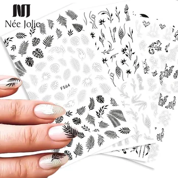 Floral Leaves 3D Nail Sticker For Summer Decal Decorations With Black And White Flower Patterns Sliders Wraps DIY Accessories
Floral Leaves 3D Nail Sticker For Summer Decal Decorations With Black And White Flower Patterns Sliders Wraps DIY Accessories