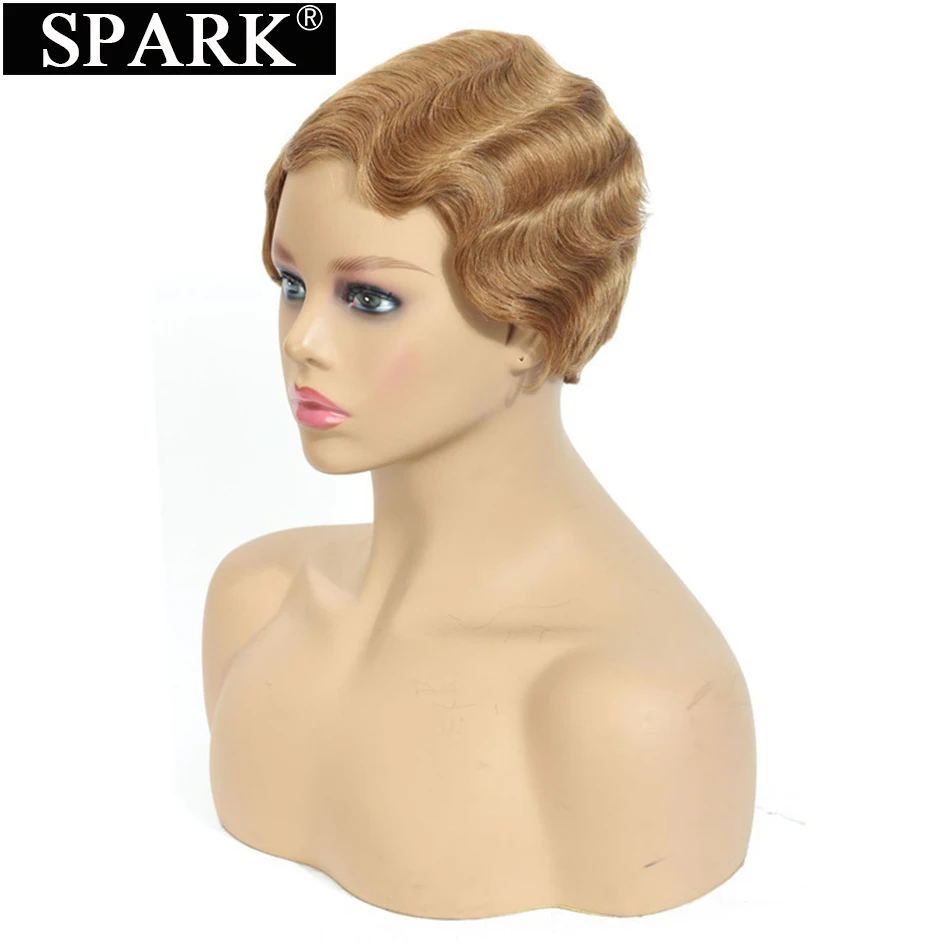 Spark Malaysia #613 Ocean Wave Hair Wigs 6Inch Short Wave Human Remy Hair Wis Natural Finger Wave Hairline Lace Wig For Woman
Spark Malaysia #613 Ocean Wave Hair Wigs 6Inch Short Wave Human Remy Hair Wis Natural Finger Wave Hairline Lace Wig For Woman