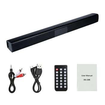 20W TV Sound Bar Wired and Wireless Bluetooth Speaker Home Surround SoundBar for PC Theater TV Speaker Loudspeaker
20W TV Sound Bar Wired and Wireless Bluetooth Speaker Home Surround SoundBar for PC Theater TV Speaker Loudspeaker