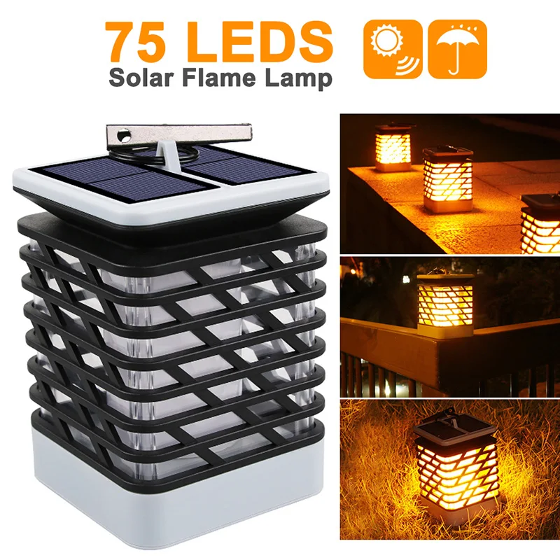 75 LED Solar Flame Lamp Chandelier Stainless Landscape Outdoor Portable Ultra Bright Lantern Lights IP55 Waterproof Decoration
75 LED Solar Flame Lamp Chandelier Stainless Landscape Outdoor Portable Ultra Bright Lantern Lights IP55 Waterproof Decoration