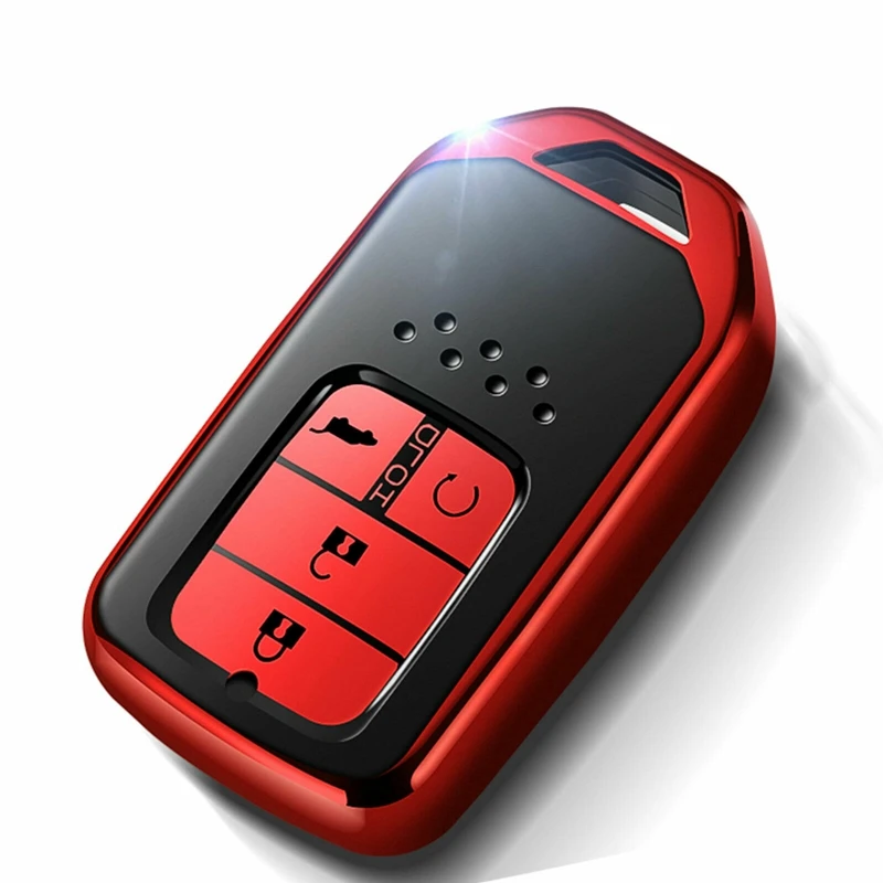 Car Key Case TPU All Inclusive Four Button Key Protector Cover for Honda Civic HR-V CRV Accord Jade Lingpai 2013-2017
Car Key Case TPU All Inclusive Four Button Key Protector Cover for Honda Civic HR-V CRV Accord Jade Lingpai 2013-2017