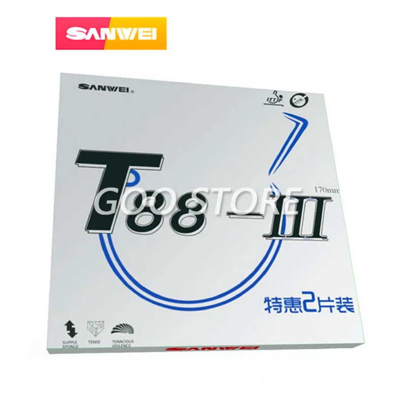 10pcs SANWEI T88-III (T88-3) table tennis rubber Half sticky loop with sponge pimples in ping pong rubber tenis de mesa
10pcs SANWEI T88-III (T88-3) table tennis rubber Half sticky loop with sponge pimples in ping pong rubber tenis de mesa