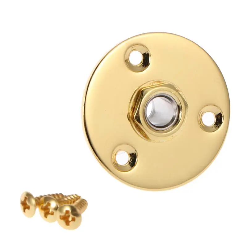 Round 1/4 Inch Guitar Jack Plug Socket Guitar Pickup Output Input Jack Plug for Electric Guitar Bass (Golden)
Round 1/4 Inch Guitar Jack Plug Socket Guitar Pickup Output Input Jack Plug for Electric Guitar Bass (Golden)