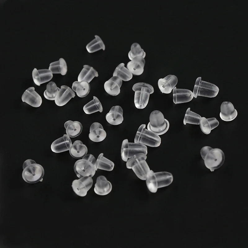 200pcs/lot Rubber Earring Back Silicone Round Ear Plug Blocked Caps Earrings Back Stoppers For DIY Parts Jewelry Findings Making
200pcs/lot Rubber Earring Back Silicone Round Ear Plug Blocked Caps Earrings Back Stoppers For DIY Parts Jewelry Findings Making