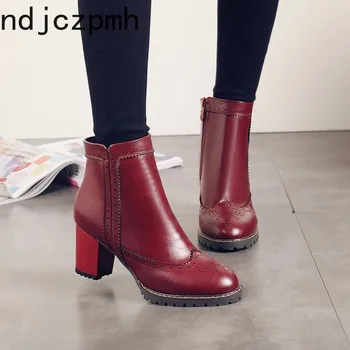 Ankle Boots Autumn and Winter New Round Head Zipper Square Heel High Heel Short Tube Plus Size 30-47 6.5cm High Black Off White
Ankle Boots Autumn and Winter New Round Head Zipper Square Heel High Heel Short Tube Plus Size 30-47 6.5cm High Black Off White