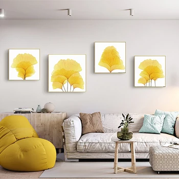Canvas Print Pictures Wall Art Nordic Style Square Painting Yellow maple leaf Poster Home Decor Living Room
Canvas Print Pictures Wall Art Nordic Style Square Painting Yellow maple leaf Poster Home Decor Living Room