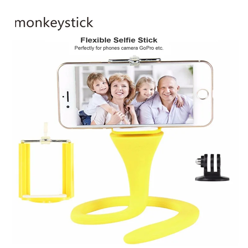 Monkeystick Universal Flexible Selfie Stick Monopod Wireless Bluetooth Shutter Tripod Holder For GoPro iPhone Camera Phone Car
Monkeystick Universal Flexible Selfie Stick Monopod Wireless Bluetooth Shutter Tripod Holder For GoPro iPhone Camera Phone Car