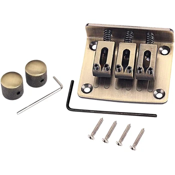 New 3 Strings Guitar Bridge Tailpiece with Volumn Tone Control Knobs Wrench Screws for Cigar Box Guitar Parts
New 3 Strings Guitar Bridge Tailpiece with Volumn Tone Control Knobs Wrench Screws for Cigar Box Guitar Parts
