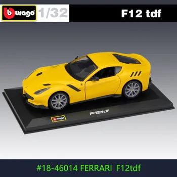 Bburago New 1:32 Ferrari F12 TDF yellow alloy car model and toy car die casting static car model collection dedicated
Bburago New 1:32 Ferrari F12 TDF yellow alloy car model and toy car die casting static car model collection dedicated