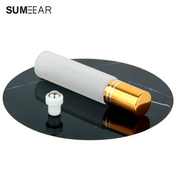 20Pieces/Lot 10ML Frosted Glass Spray Bottle with Gold Silver black Cap Refillable Perfume Atomizer Mini Sample Test Glass Vials