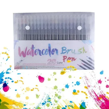 20 Pcs/set Watercolor Pens Painting Soft Coloring Pen Set Calligraphy Art For School Art Supplies Best Effect For Drawing
20 Pcs/set Watercolor Pens Painting Soft Coloring Pen Set Calligraphy Art For School Art Supplies Best Effect For Drawing