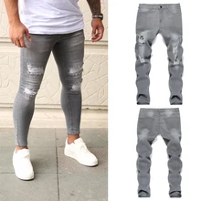 Men's Quilted Embroidered jeans Skinny Jeans Ripped Stretch Denim Pants MAN Elastic Waist Patchwork Jogging Denim Trousers 
Men's Quilted Embroidered jeans Skinny Jeans Ripped Stretch Denim Pants MAN Elastic Waist Patchwork Jogging Denim Trousers