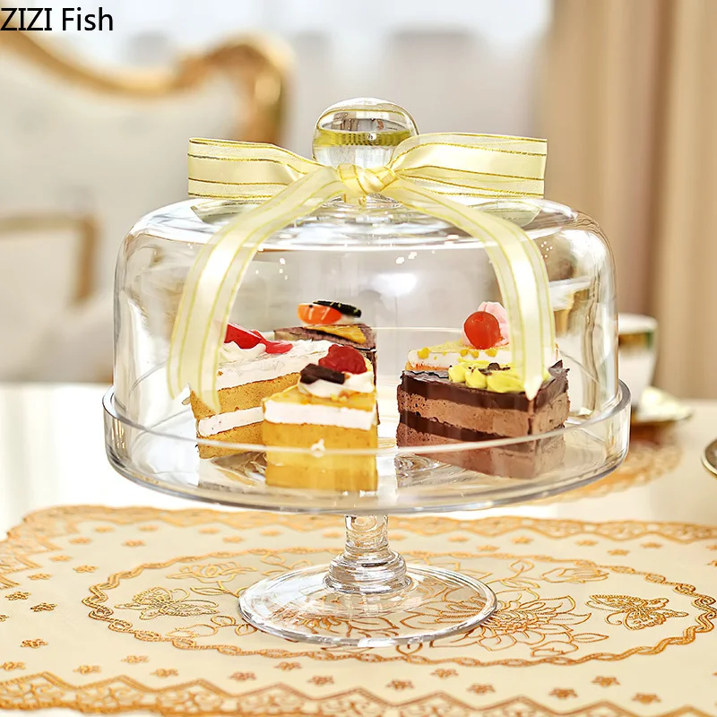 Transparent Glass Cake Pan Cake Cover Fruit Salad Tray Wedding Party Dessert Display Stand Cake Decorating Tool
Transparent Glass Cake Pan Cake Cover Fruit Salad Tray Wedding Party Dessert Display Stand Cake Decorating Tool