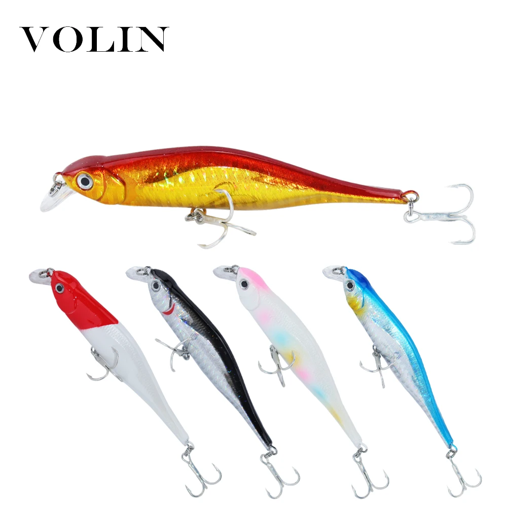 Volin 2020 NEW 1pc 100mm 12g Hard Minnow Bait Slow Sinking Siamese Wire Artificial Fishing Lure with 2 Sharp Strong Treble Hook
Volin 2020 NEW 1pc 100mm 12g Hard Minnow Bait Slow Sinking Siamese Wire Artificial Fishing Lure with 2 Sharp Strong Treble Hook