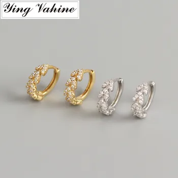 ying Vahine New 100% 925 Sterling Silver Small Zircons Leaves Stud Earrings for Women
ying Vahine New 100% 925 Sterling Silver Small Zircons Leaves Stud Earrings for Women