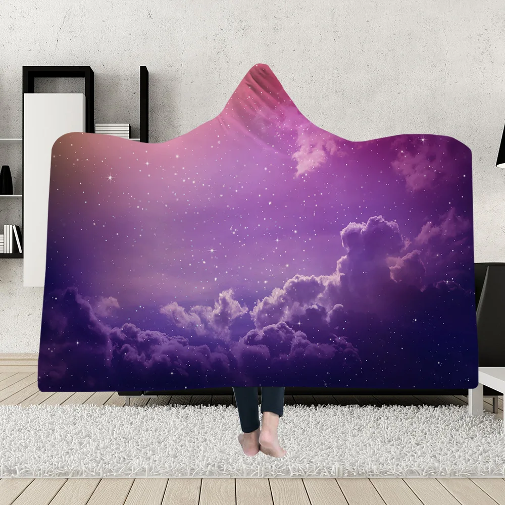 Explosive Hooded Blanket Cloak Magic Hat Blanket Thick Double Layer Plush 3D Digital Printing Scenery Series
Explosive Hooded Blanket Cloak Magic Hat Blanket Thick Double Layer Plush 3D Digital Printing Scenery Series