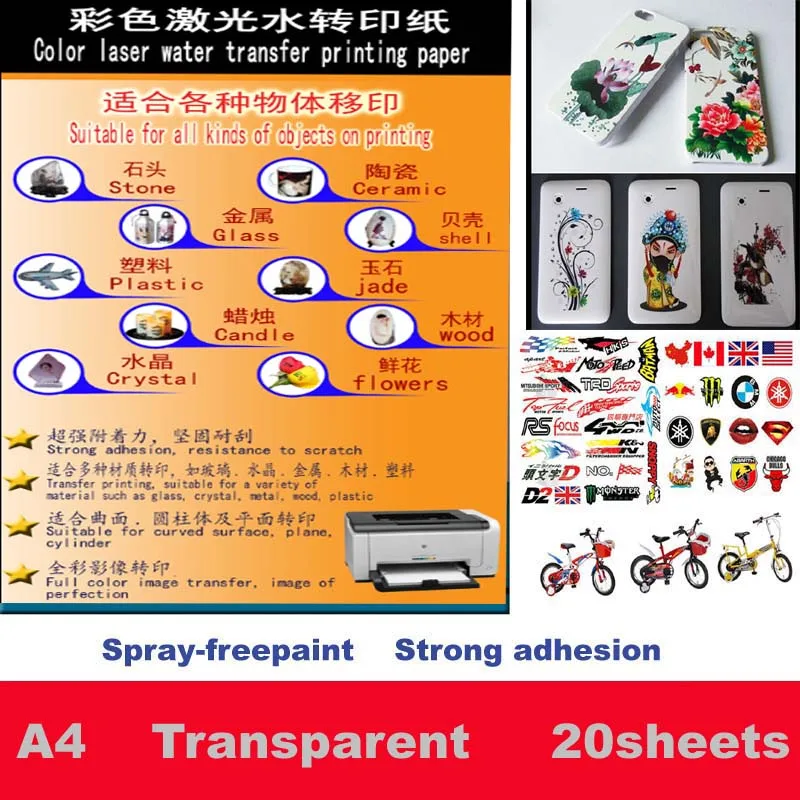 No Need coating oil/spray Laser clear/transparent Water Slide Waterslide Decal Paper color laser Water Transfer Paper
No Need coating oil/spray Laser clear/transparent Water Slide Waterslide Decal Paper color laser Water Transfer Paper
