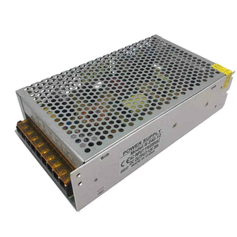 12v20a switching power supply 220V to 12V DC regulated centralized power supply 240W lamp with LED power supply
12v20a switching power supply 220V to 12V DC regulated centralized power supply 240W lamp with LED power supply