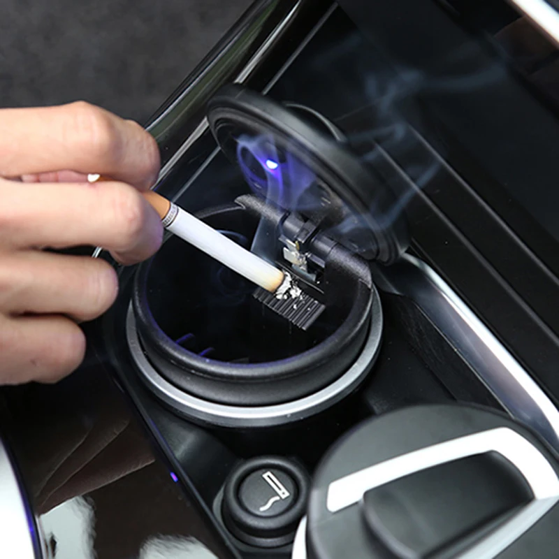 Car ashtray with LED for Mitsubishi ASX/Outlander/Lancer Evolution/Pajero/Eclipse/Grandis