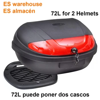 ES Warehouse 72L Motorcycle Top Case Waterproof Motor Trunk Box for 2 Helmets Motorbike Rear Storage Luggage Tool Box Black
ES Warehouse 72L Motorcycle Top Case Waterproof Motor Trunk Box for 2 Helmets Motorbike Rear Storage Luggage Tool Box Black