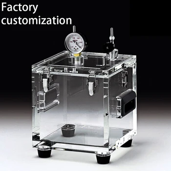 Acrylic transparent vacuum box Defoaming bucket for experiment Drying box PMMA glove operation box
Acrylic transparent vacuum box Defoaming bucket for experiment Drying box PMMA glove operation box