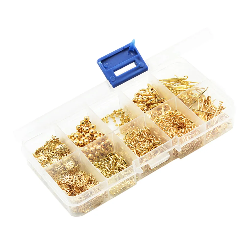 Pack Of 1080pcs Jewelry Making Charms Chains Lobster Clasp Pins Tool Kits Pack Of 1080pcs Jewelry Making Charms Chains Lobster Clasp Pins Tool Kits