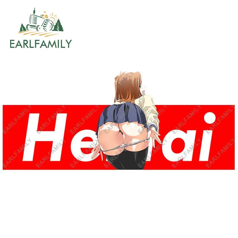 EARLFAMILY 13cm for Hentai Sexy Anime Car Stickers Camper Vinyl Accessoires Decal Windshield Wrap Graffiti Laptop Decor | Автомобили и