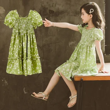 2020 New Fashion Dresses for Girls Flower Backless Short Sleeve Princess Daisy Dress Cute Korean Dress Summer Children Clothes
2020 New Fashion Dresses for Girls Flower Backless Short Sleeve Princess Daisy Dress Cute Korean Dress Summer Children Clothes